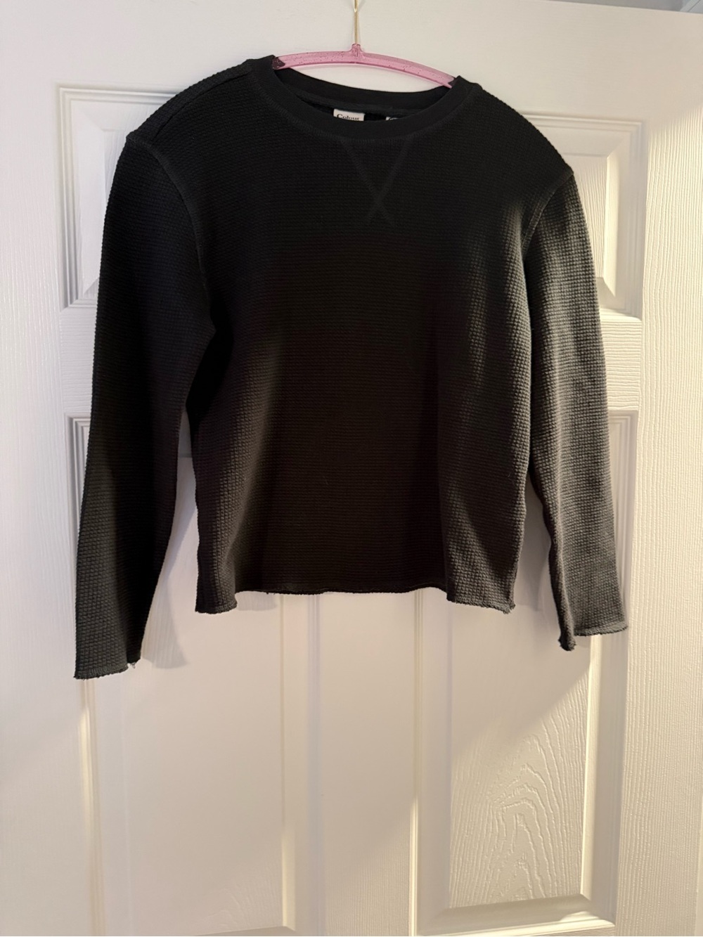 Colour thermal long sleeve top shirt